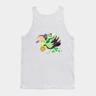 St Patrick's Day Leprechaun for Pilots And Veterans Tank Top